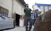 Logistics advisor Graham Woodcock loads a truck with hygiene kits. Photo: Kristin Myers / Concern Worldwide.