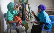 A nutrition centre run by Concern Worldwide at Weydow, on the Afgoi Corridor, just outside Mogadishu in Somalia. Numbers of arrivals have been steadily increasing in recent weeks. as has the severity of cases of malnutrition. Photo: Concern Worldwide