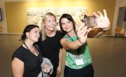 Concern staff pictured at opening reception of the Brian Maguire Exhibition. Photo: Photocall Ireland/Concern Worldwide.