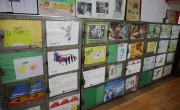 Art by children at the Amrao Manush centre.