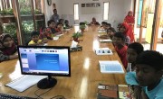 The classroom at the Amrao Manush centre.