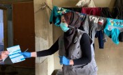 Concern Lebanon is visiting people's homes to provide information on the prevention of the spread of the coronavirus. Photo: Concern Worldwide.