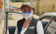 Concern Lebanon is visiting people's homes to provide information on the prevention of the spread of the coronavirus. Photo: Concern Worldwide.