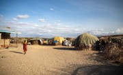 An arid landscape in Sarima village in Kenya.
