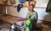 Workia in her home at the Kebere Mido IDP site