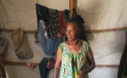 Workia in her home at the Kebere Mido IDP site