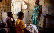 Nurse Leonie Kamono, 37, at Kiambi Health Centre, DRC.