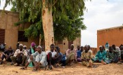 Concern staff visit and meet with IDPs in Pouytenga Centre East. (Photo: Anne Mimault/Concern Worldwide)