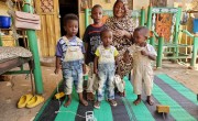 Zuhal Abass Abdulmuntalib with four of her children