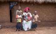 Maria Kasongo Mwabana and her family