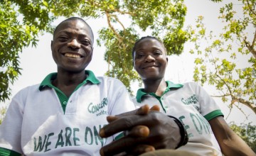 Mulbah Walewula and his wife, Kabah Kalama, who are Changemakers in the village of Kalamata in Lofa County, Liberia. Photo: Concern Worldwide.
