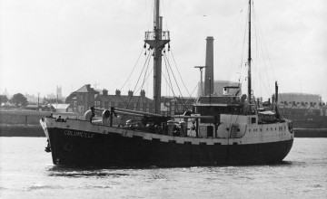 The Columcille which departed Dublin to deliver aid to Biafra in September 1968. Photo: Concern Worldwide.