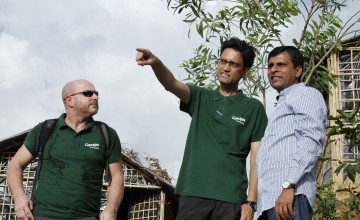 A.K.M. Musha (centre) in Bangladesh