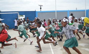 Game on child protection using the 'Playdagogy' method, Belekou, Haiti. June 2019. Photo: Katia Antoine / Concern Worldwide.