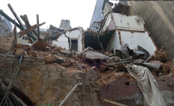 Destruction to buildings in Beirut caused by the blast on August 4. Photo: Dom Hunt / Concern Worldwide