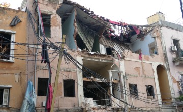 Scenes of destruction in Beirut after an explosion in early August 2020. Photo: Dom Hunt / Concern Worldwide.