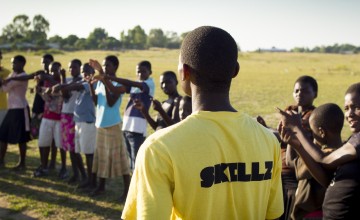 Children taking part in Concern's Skillz training.