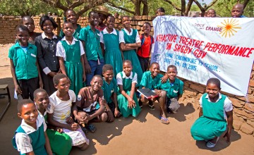 Primary school students in Malawi