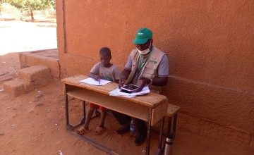 EGRA Survey, Aguèye School, November 2021. Photo: Anna Soravito / Concern Worldwide.