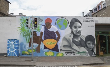 The completed mural at North Brunswick Street in Dublin