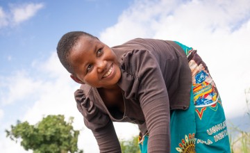 Chifunilo Chisale, 31, is excited to use a treadle pump for irrigation to grow winter crops. She says she is no longer food insecure. Photo: Chris Gagnon / Concern Worldwide.