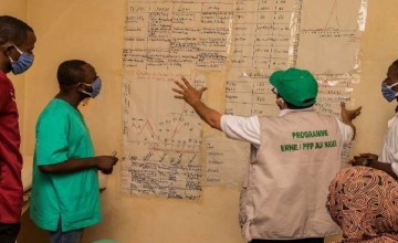 Concern team on a support supervision visit to a health facility in Tahoua, Niger, 2021. Photo: Concern Worldwide.