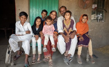 Farmer Maula, his wife and their six children
