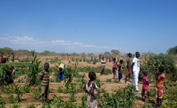 Children in Naoros community farm