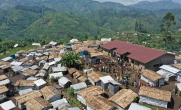 Aerial view of Kisoko site in Masisi. Photo: Gabriel Nuru/Concern Worldwide.