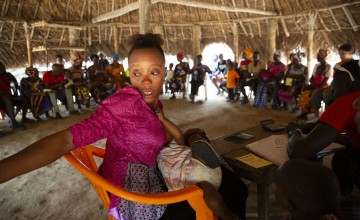 Assanatu Konteh at a meeting in Sierra Leone