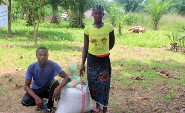 Jean Pierre Kpoto is going to use his earnings to invest in his daughter's education Photo: Concern Worldwide