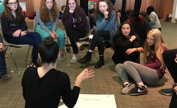 Conversation is flowing at the 2017 NYCI/Concern Youth Summit. Photo: Aoife O'Grady/Concern Worldwide.