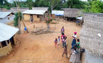 Dadazu village in Lofa County has seen some major changes over the last few years, following a number of Concern-supported community initiatives in hygiene and sanitation, microfinance, and education. Photograph taken by: Kieran McConvillle/Concern Worldwide