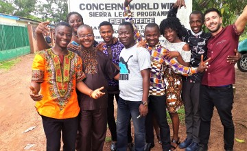 The data collection team pose for a photo after completing training for the Early Grade Reading Assessment exercise. Photo: Concern Worldwide