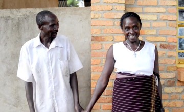 Dominic Dahimana pictured with Jeannette Mporera.