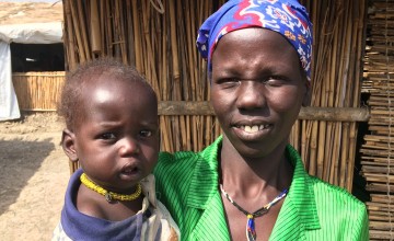 Nyadhial* with her eleven-month-old son, Gattuor*. Photo: Concern Worldwide.