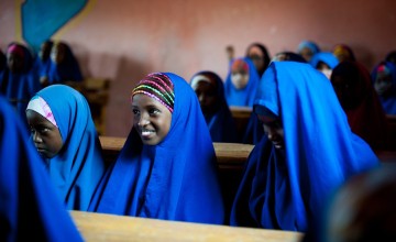 Faduma Hussein at school. Photo: Concern Worldwide. 