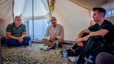 Michael Darragh Macauley meets Syrian refugees in Lebanon