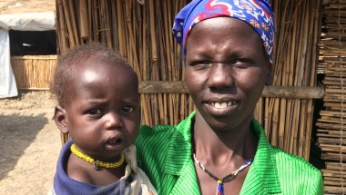 Nyadhial* with her eleven-month-old son, Gattuor*. Photo: Concern Worldwide. 