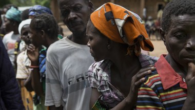 A woman queues for humanitarian assistance in Nsanje, Malawi. Photo: Alexia Webster/PANOS  