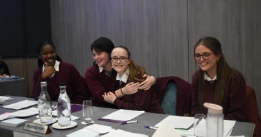 Limerick's Laurel Hill Secondary School debating team pictured here will debate Dublin's Sandford Park School in the Concern Debates final on May 1