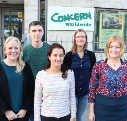 EU Aid Volunteers with Concern Worldwide. Photo: Kevin Jenkinson/ Concern Worldwide.