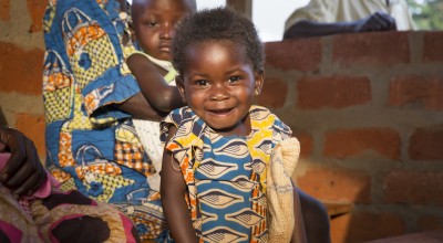 Two year old Nambana Estella at the Concern-supported health centre in Boyali, Central African Republic. Photo: Kieran McConville / Concern Worldwide.