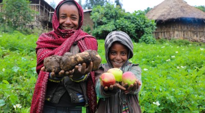 In Ethiopia, we're helping families like Mehamed's to diversify their crops for better livelihood outcomes. Photo: Jennifer Nolan/ Concern Worldwide.