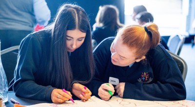 Students taking part in Concern’s annual Agents of Change event in Croke Park. Photo: Ruth Medjber/ Concern Worldwide.