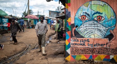 Mural in Nairobi, Kenya.