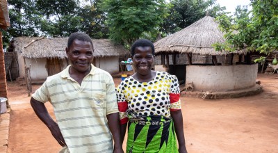 Malawian couple holding hands