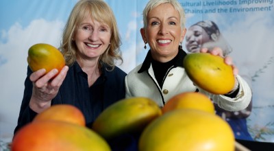 Carol Morgan, Director of International Programmes, Concern Worldwide and Catherine Keogh, Chief Corporate Affairs and Brand Officer, Kerry Group at the launch of a four-year partnership between the Kerry Group and Concern Worldwide. Photo: Maxwells/Concern Worldwide