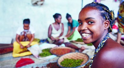 Melanie works in a plant that processes pepper and ginger in Farafangana, Madagascar. 
