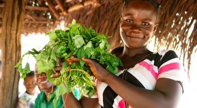 Mothers Group member Martina Myers at a food and nutrition diversification session in Gborgar, Grand bassa, Liberia, supported by Concern under the Irish Aid funded LIFE programme. (Photo: Kieran McConville/Concern Worldwide)